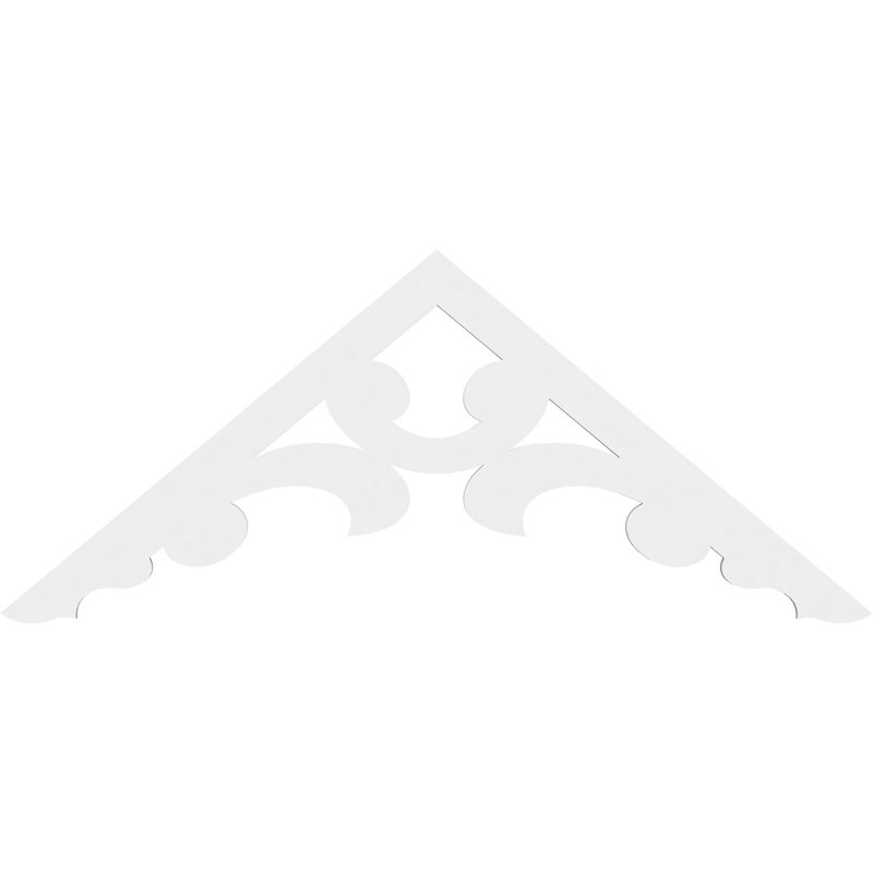 Gable en PVC de qualité architecturale Vienna, 60 po x 28 po x 1 po, 10 / 12, Plastique