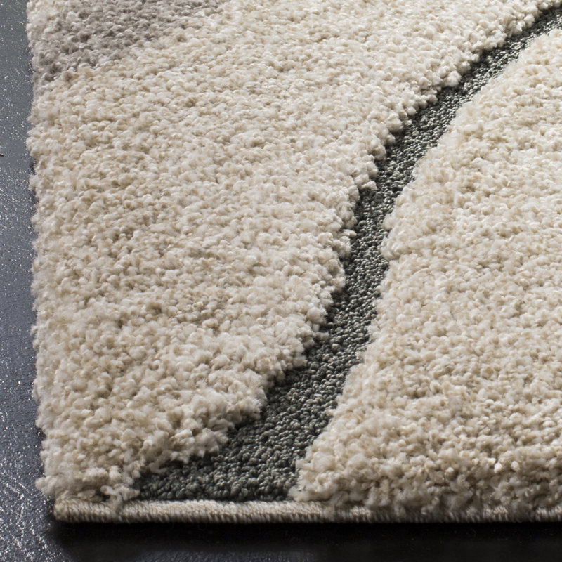 Esmeray Florida Shag Performance Abstract Rug, Rectangle 5'3" x 7'6"