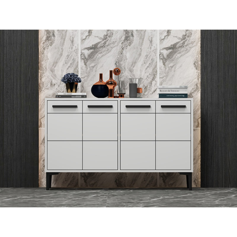 Odessa Unfinished TV Stand for TVs up to 50", White