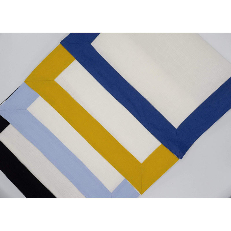 Linen Rectangle Placemat, Blue