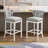 Miranda Solid Wood Frame Swivel Bar And Counter Stool With Linen Fabric-72709854-72729329