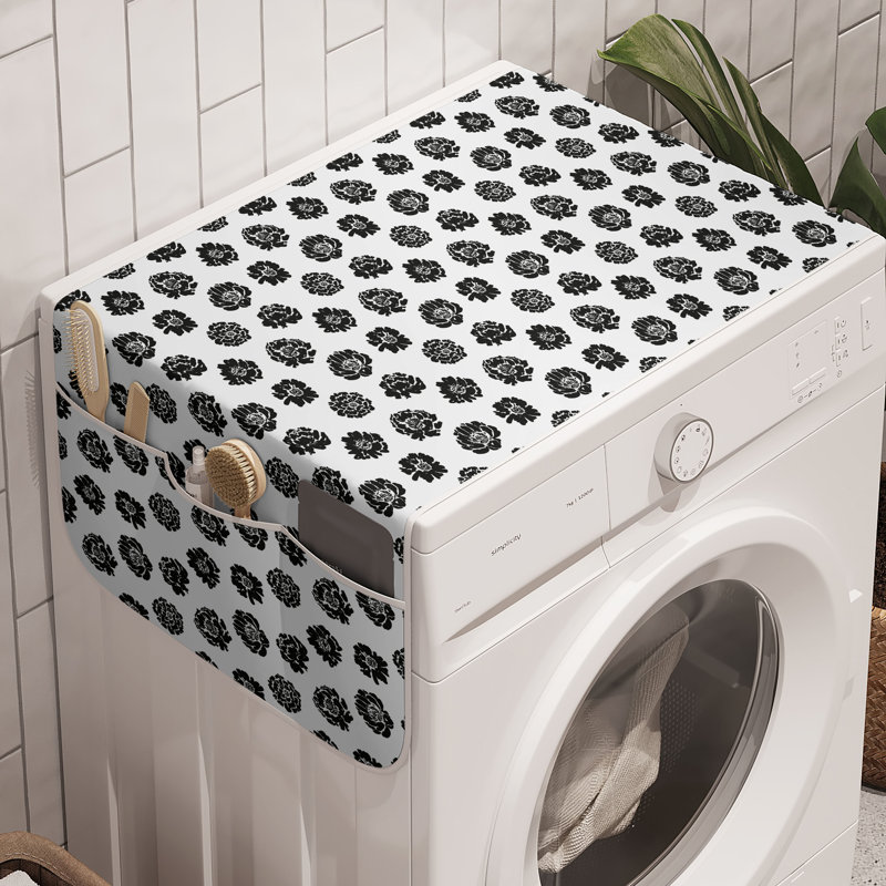 Ensemble de 2 bacs à linge East 47 "x 18,5" gris anthracite East Urban Home Flowers