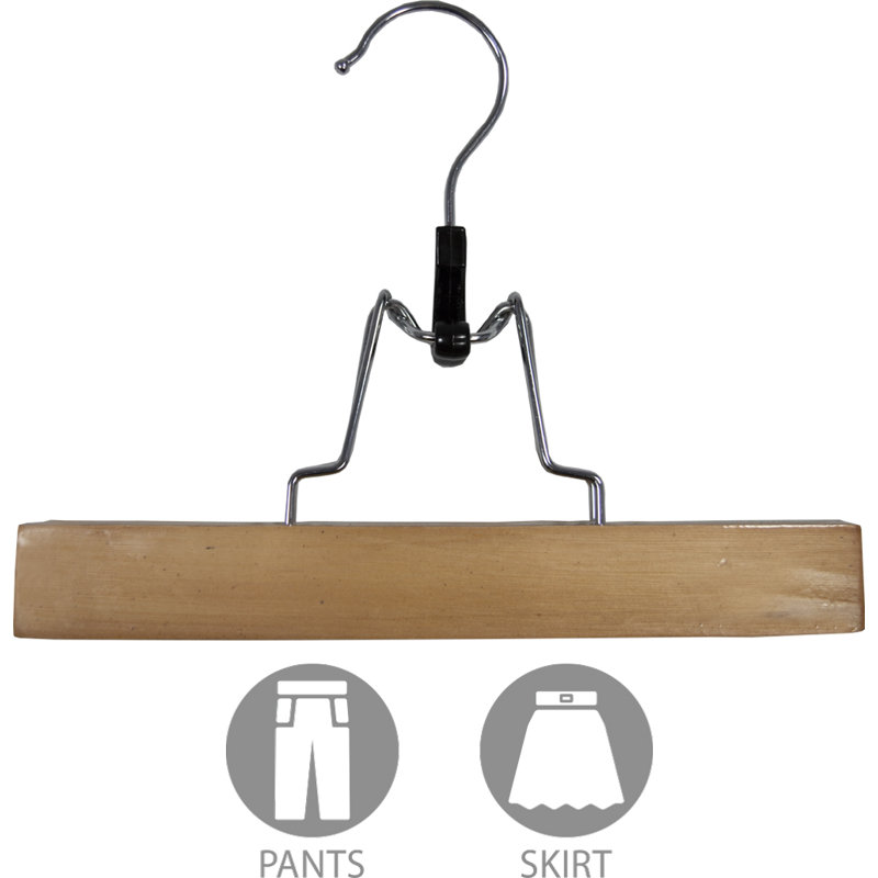 Cintre en bois pour pantalons pour jupe / pantalons