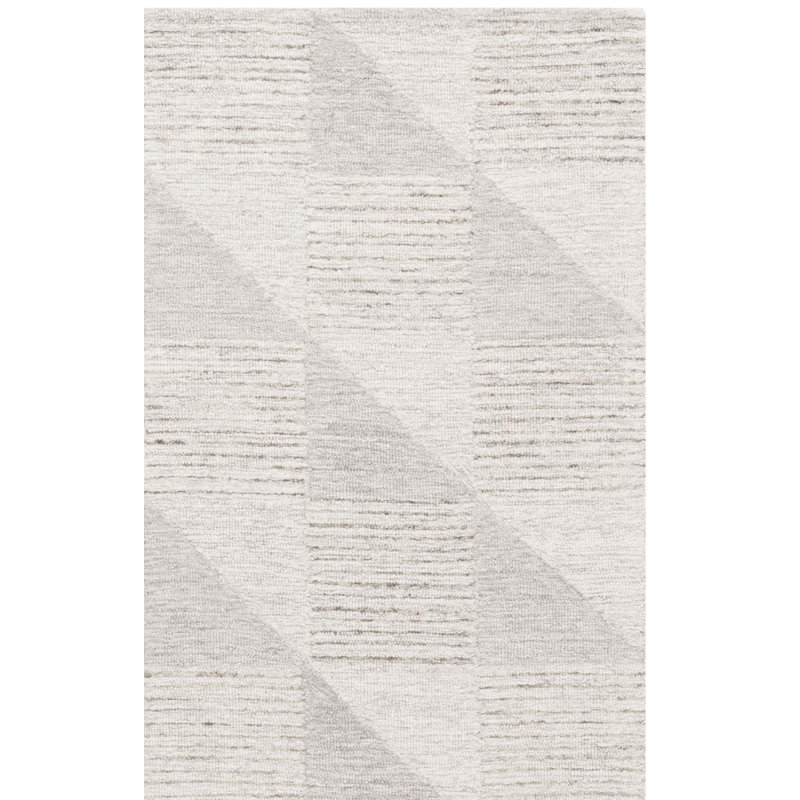 Ebony 823 Hand Tufted Wool & Cotton Geometric Rug, Rectangle 8' x 10'