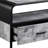 Raziela Concrete Gray & Black Finish TV Stand-1288040636