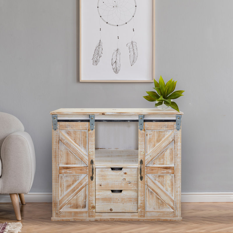 Solid Wood Accent Cabinet