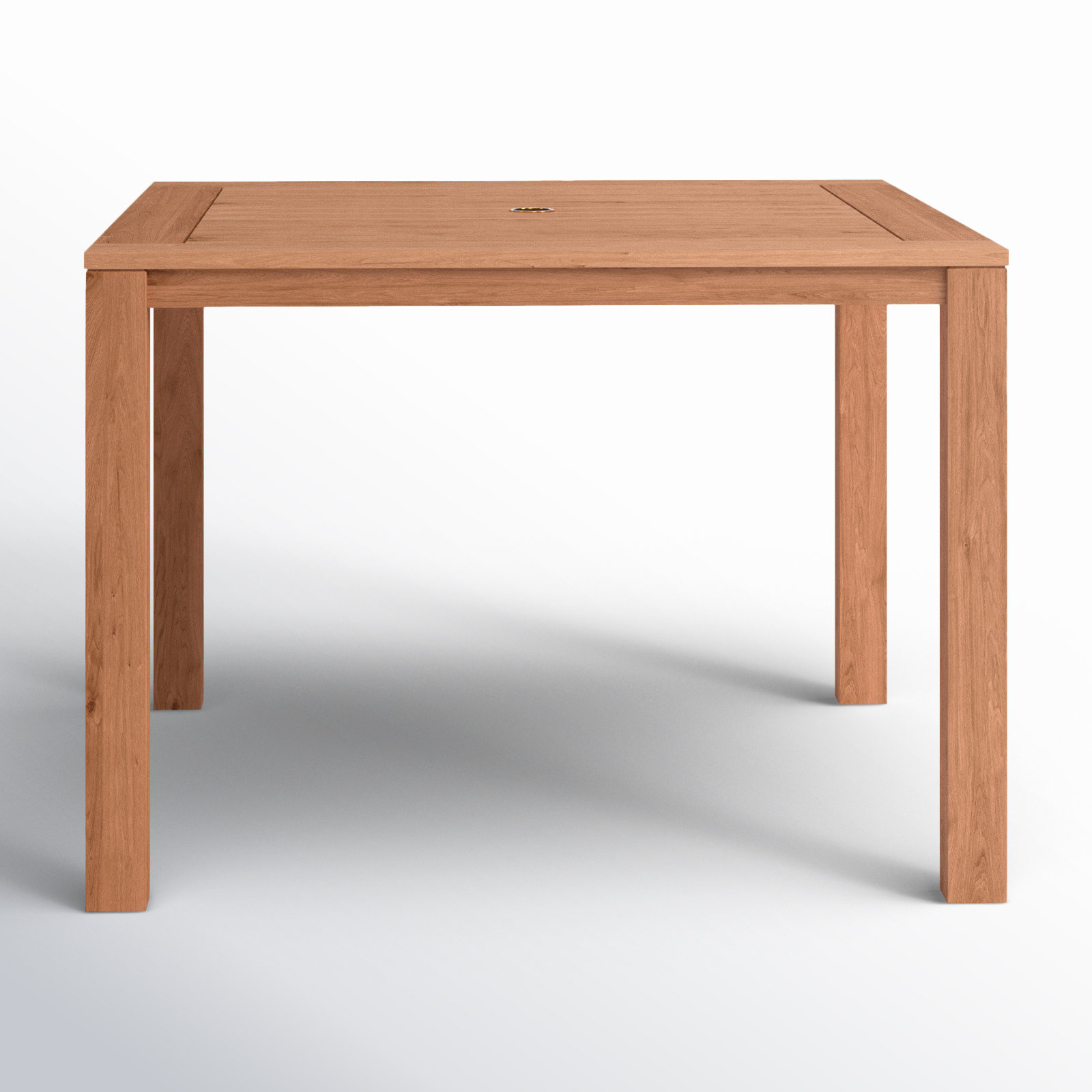 Hodges Teak Outdoor Dining Table, 30.75" H x 43" L x 43" W