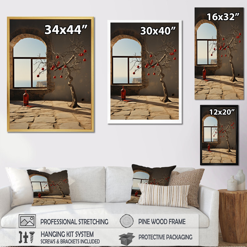 «Enchanted Grove Serenity», reproduction sur toile, Cadre simple noir, H 32 po x l 24 po x P 1 po