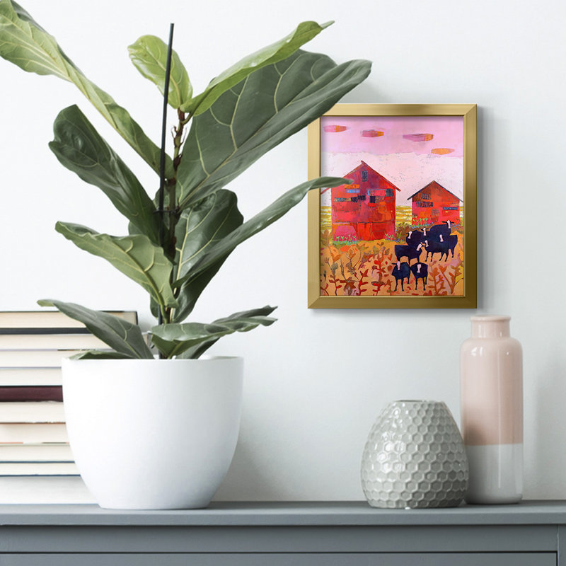 «Visible Horizon II», reproduction encadrée, Pas de tapis, Toile avec cadre doré