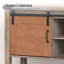 Console de style campagne avec portes de grange coulissantes H 31,9 po Ordonez-57683792-27783356