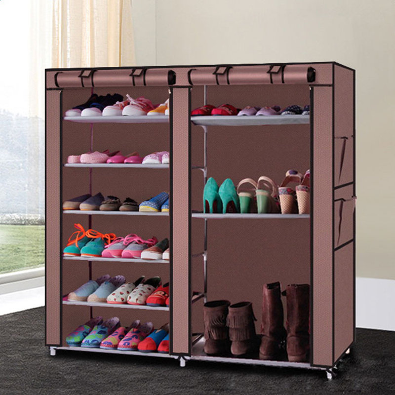 Range-chaussures pour 27 paires, Brun