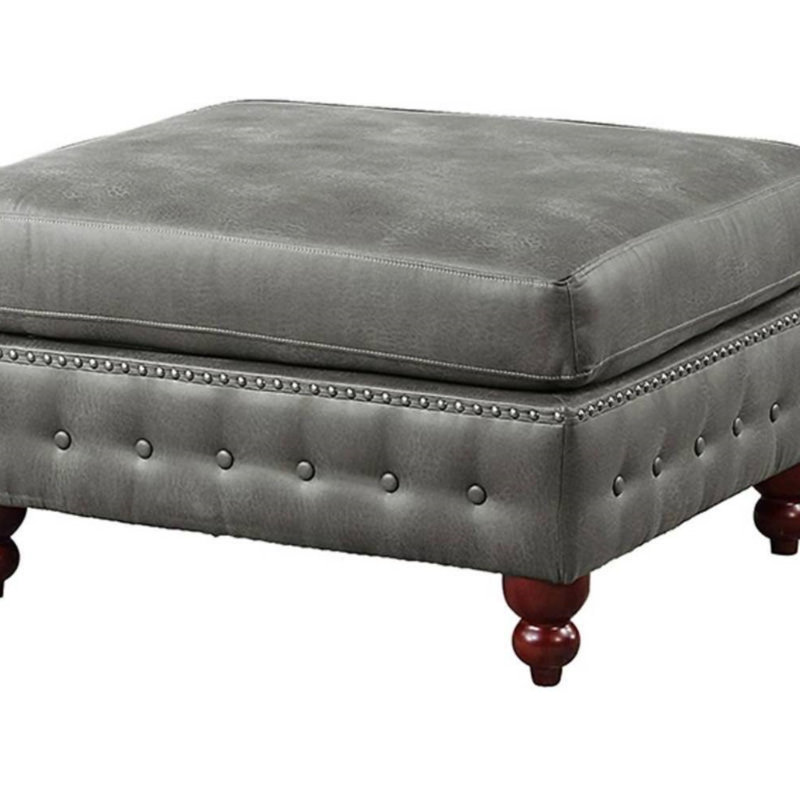 Meuble de salon 1pc avec repose-pieds capitonné
