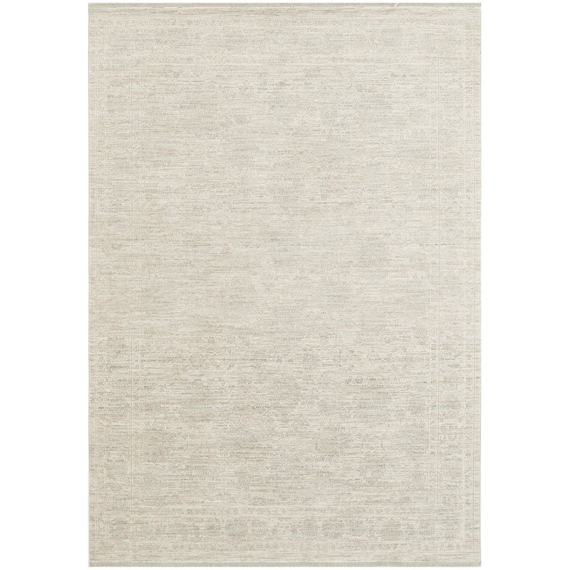 Demirci Ivory Grey Vintage Indoor Rug, Rectangle 5'3" x 7'3"