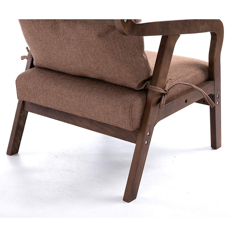 Huffman Upholstered Armchair, Brown