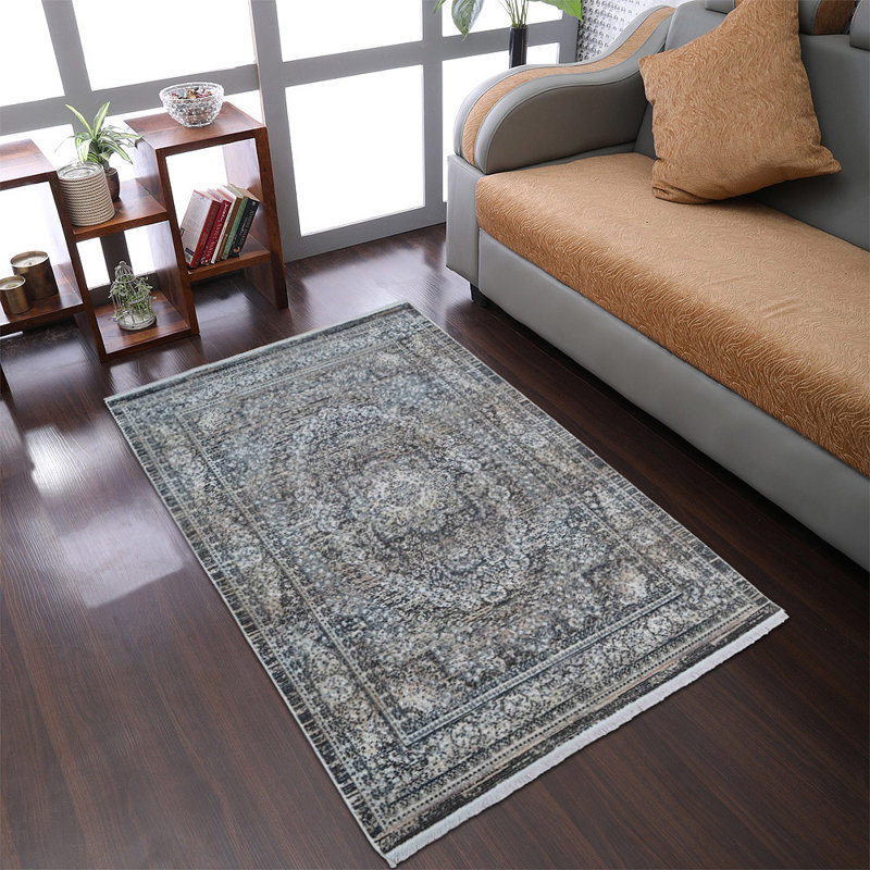 TAPIS EN POLYESTER Natacha MACHINE - Rectangle | Multicolore, design oriental, tapis de salon, chambre à coucher