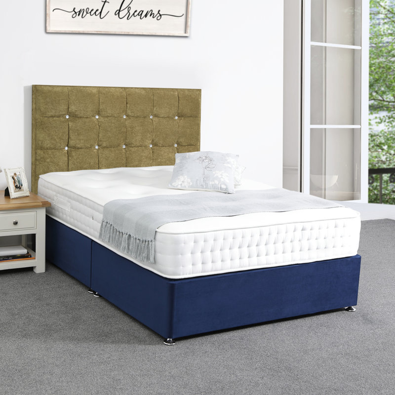 Glamour Upholstered Headboard, Double (4'6'), Kensington Oregano, Kensington
