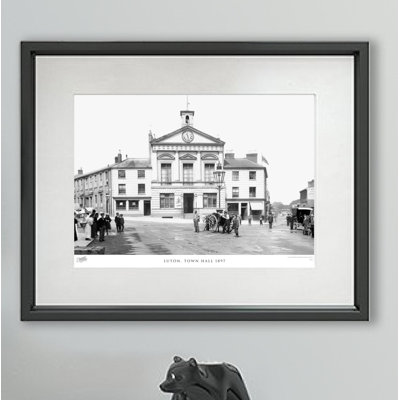 Luton, Town Hall 1897 1 Piece Single Picture Frame Wall Art