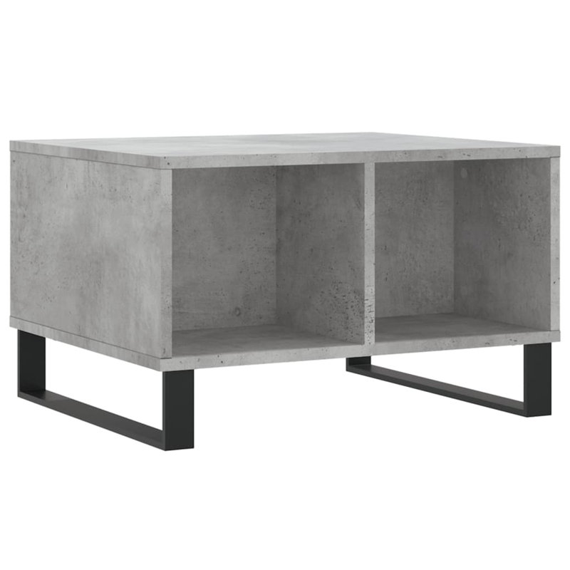 Mitra Sled Coffee Table with Storage, Concrete Grey
