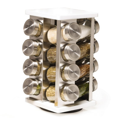 Kamenstein Brighton 16 Jar Spice Jar & Rack Set