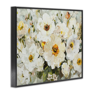 Porcelain Flowers Bundle Framed Giclee, design by Franklyn Gregory