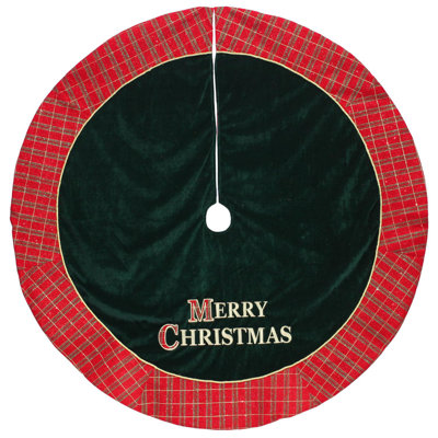 Plaid Velvet Tree Skirt