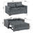Omorfo 53.2'' Upholstered Convertible Sleeper Sofa-451613842