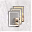 26" H x 20" W Recessed LED Bathroom Medicine Cabinet with Anti-Fog Mirror and Touch Control, Silver Aluminum