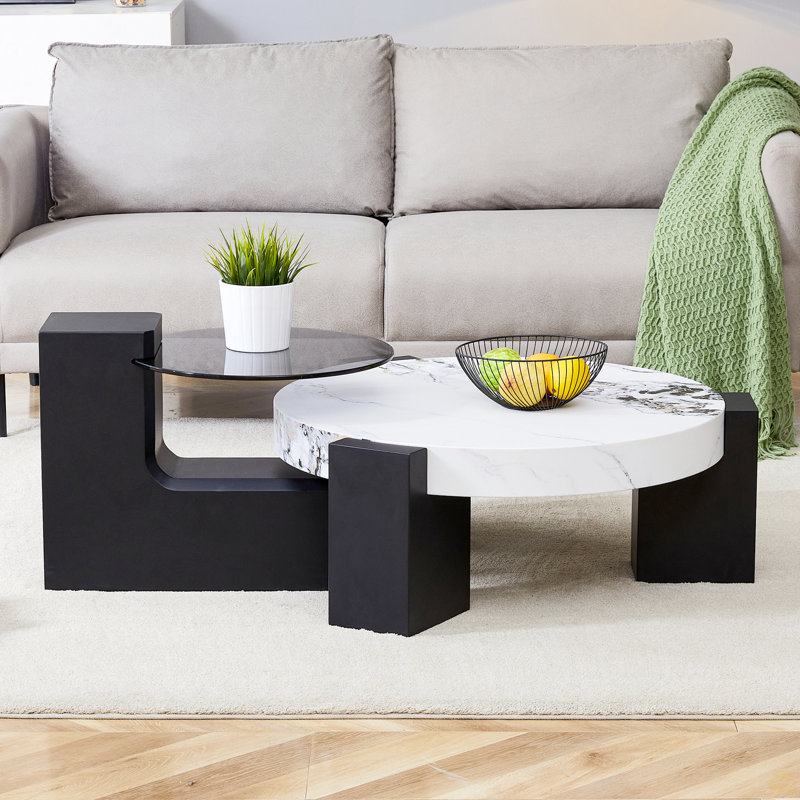 Detachable Double-Decker Coffee Table