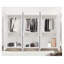 Beaudoin 6 Door Manufactured Wood Wardrobe