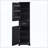 Freestanding Tall Bathroom Cabinet Two Doors Adjustable Shelves-1683903812