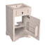 Meuble-lavabo de 20 pouces avec lavabo en céramique, porte à fermeture douce, tablette réglable et support de rangement fixé à la porte-111123667