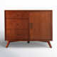 Williams Solid Wood 3 - Drawer 1 - Door Accent Cabinet