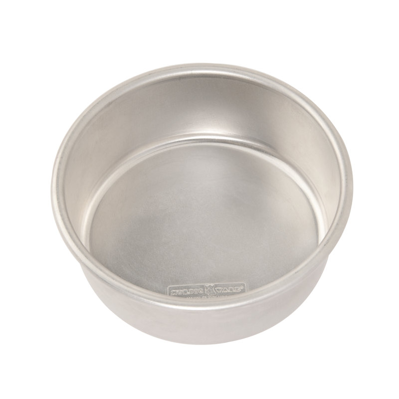 6-Inch Round Silver Aluminum Non-Stick Cake Pan