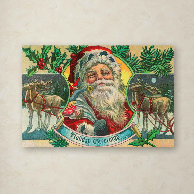 « christmas 2 », reproduction d’impression sur toile tendue, H 30 po x l 47 po x P 2 po