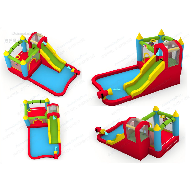 Jeu gonflable 162,6 "x 99,6" avec ventilateur