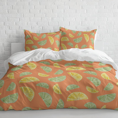 Summers Limes & Lemons 3- Piece Decorative Lightweight Comforter Set