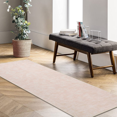 Tapis solide lavable à la machine avec envers en caoutchouc pour le salon Tapis antidérapant pour la salle à manger