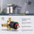 Single Handle 5-Spray Settings Shower Faucet With 6 In. High Pressure Rain Shower Head-104553604