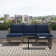 Aubre 3-Piece Outdoor Conversation Set with Sofa and Ottomans