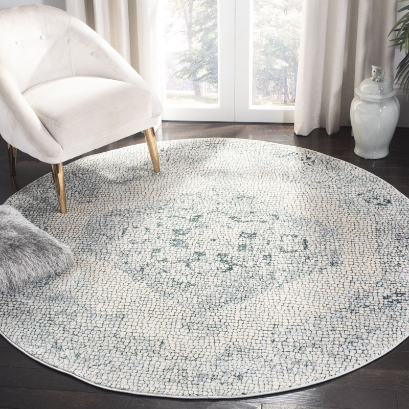 Lapham Performance Oriental Rug, Round 6'7"