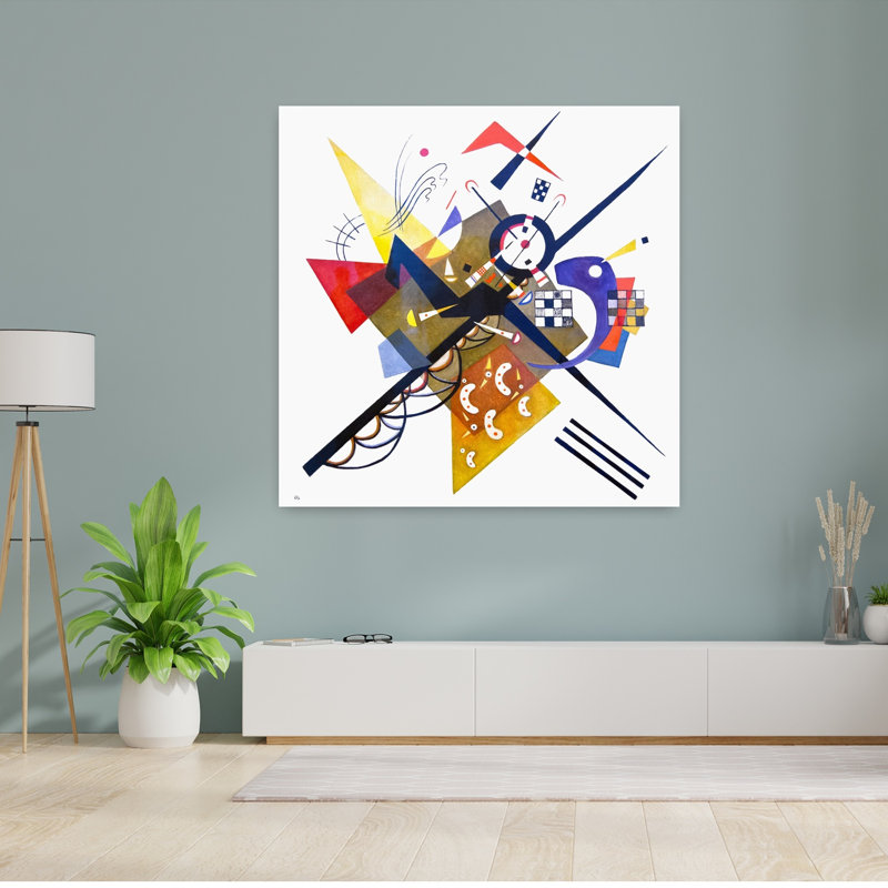 «On White II», art contemporain abstrait, H 48 po x l 48 po