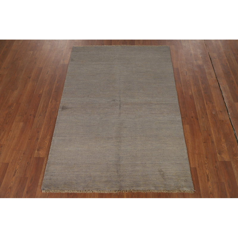 Tapis gris et beige Gabbeh