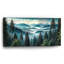  «Mountain View» par Rey Klimt, art mural en verre acrylique, 48 po x 24 po