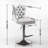 Baldock 2PC Swivel Adjustable Height Barstools,Modern Upholstered Stools with Tufted Back-230419728