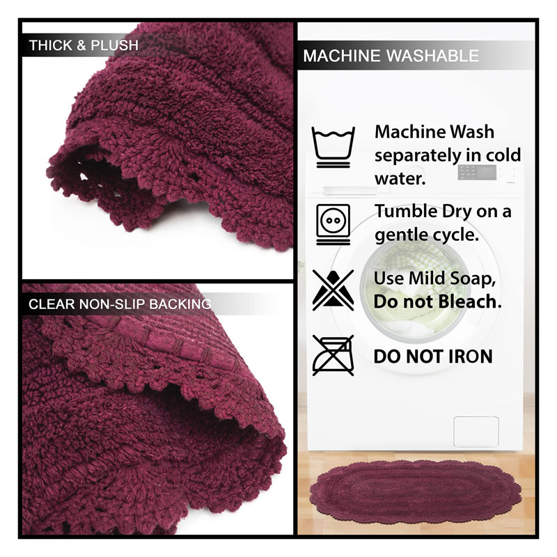 Casanova Non-Slip, Burgundy, 34" L x 21" W