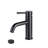 7.3" H Deck Mounted Single Handle Bathroom Sink Faucet in Matte Black with Drain Assembly-62859298-134311886