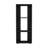 Black Bookcase In Melamine With Open Storage-815459118