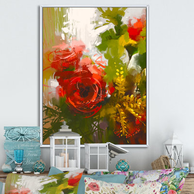 " Grunge Bouquet Of Roses "
