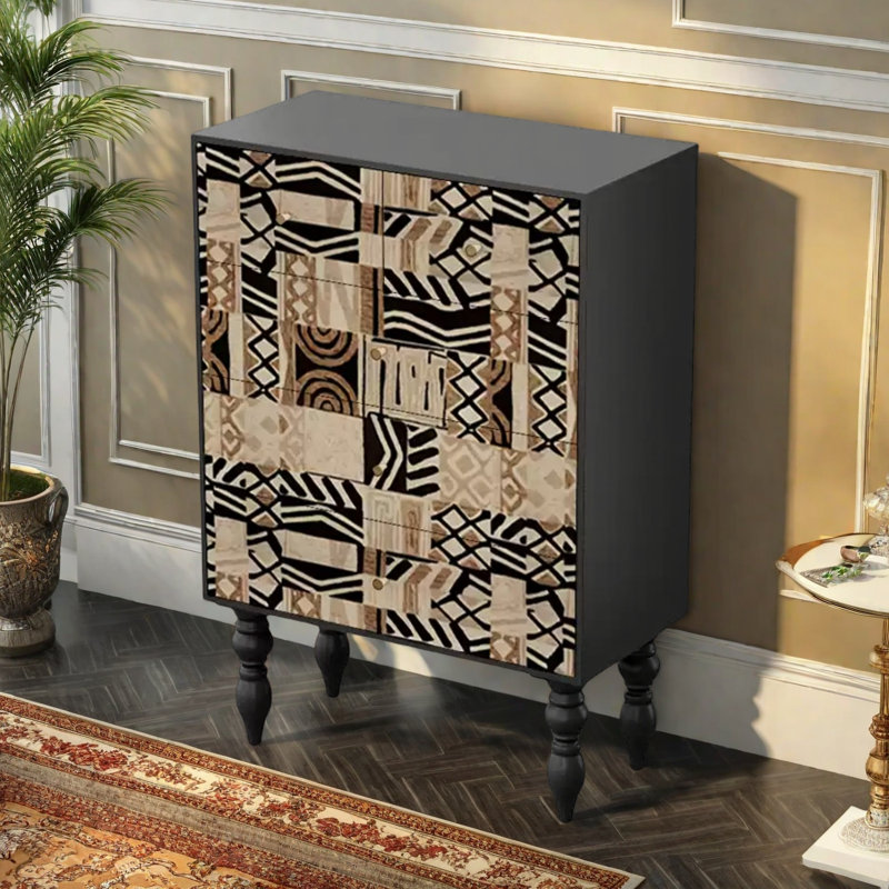Modern Five Drawer Storage Accent  Chest