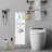 Bathroom Wall Niche, Bathroom Cabinet With Toilet Paper Holder And Trash Can-1760639235
